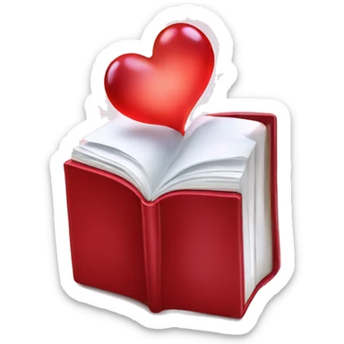 Red Book of Love and seduction with magic sticker