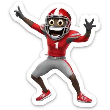 OSU Buckeyes mascot dancing sticker