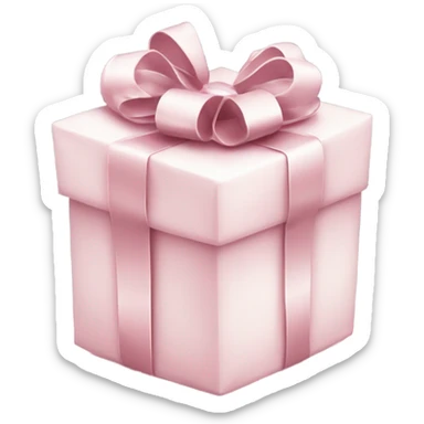 Light pink Christmas gifts under a white Christmas tree  sticker