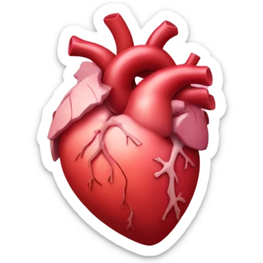 Human heart  sticker