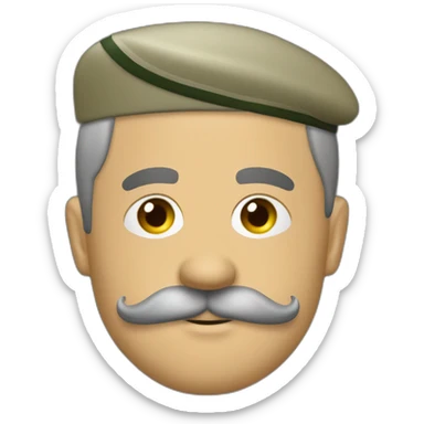 Adolfff-hitlrr-wearing-brown-military-suit-small-comb-mustache-hair-split-80-20 sticker