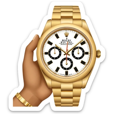 Rolex omoji hyr bu değil sadece el onu istiyorum böyle değil  sticker