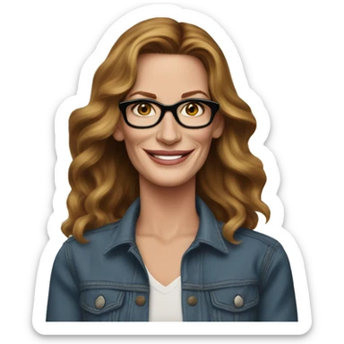 Julia roberts in real life sticker
