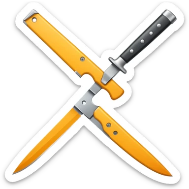 knife pointing  sticker