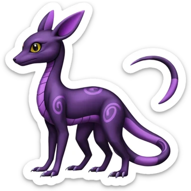 Salazzle-Umbreon-Fakémon-hybrid-creature (full body)  sticker