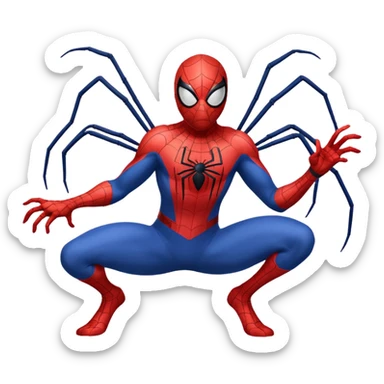 Rat dressed as spider man  sticker