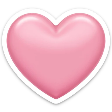 Baby pink heart sticker