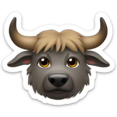 Sanglier avec deux sabres  sticker