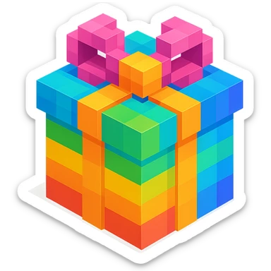 Rainbow gift sticker