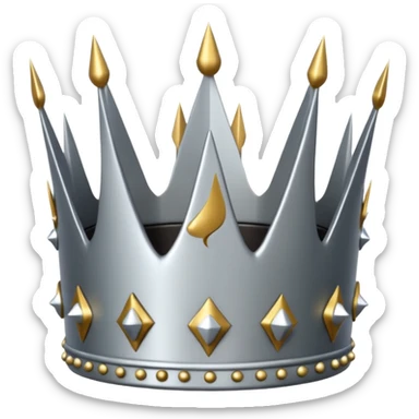 Spiked crown sticker