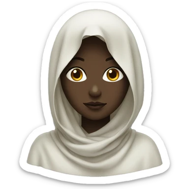 Veiled girl  sticker