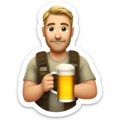 Australian dad with beer sticker