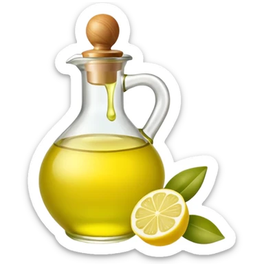olive oil and lemon juice sticker