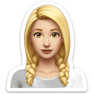 Sims+4+Nancy+Landgraab-Woman-blonde-hair-perfectly-centered+golden-ratio sticker