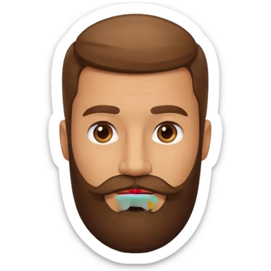 square royale beard sticker