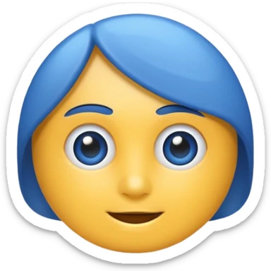 Verificación azul con un chulito blanco sticker