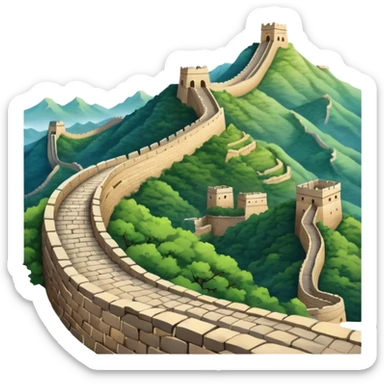 Great wall of China sticker