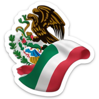 mexico flag sticker