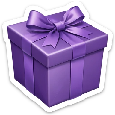 purple giftbox sticker