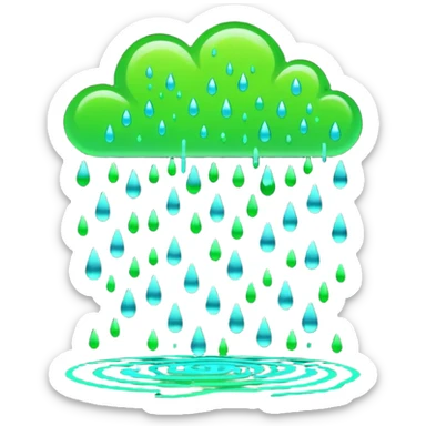 the matrix, green digital rain sticker