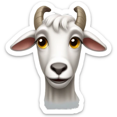 Crying goat sticker