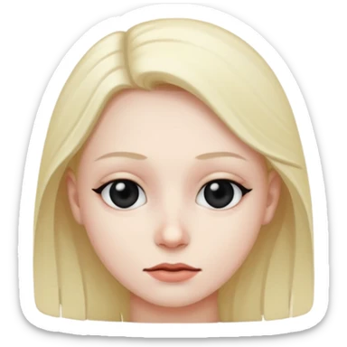 eyes are purely black sticker