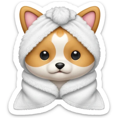 towel for pet sticker