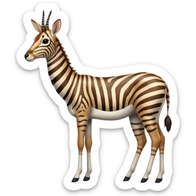 Zebra-antelope-gazelle-hybrid, full body sticker