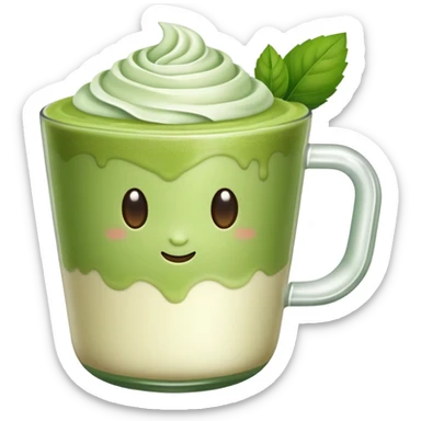 Matcha latte  sticker