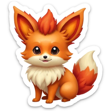 Vulpix-Fennekin-Eevee-creature-hybrid sticker
