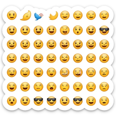 100 emoji but instead of saying 100 it says easy sticker