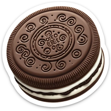 A stylish oreo sticker