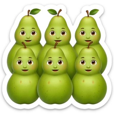 Freunde die aussehen wie birnen sticker