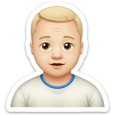 Guy with down syndrome  sticker