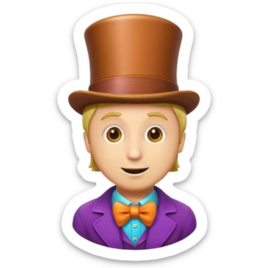 Wonka candy Just one sticker