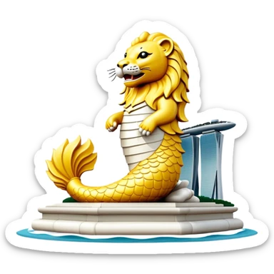 merlion sticker