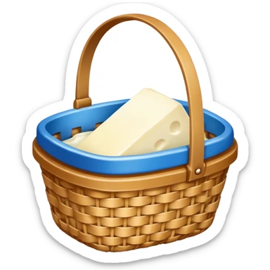 generate an image for dairy products basket sticker