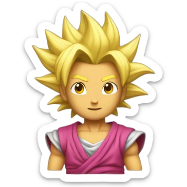 Super sayan rose sticker