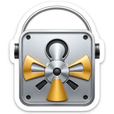 mac os icon metal mute no sound audio  🔇  sticker
