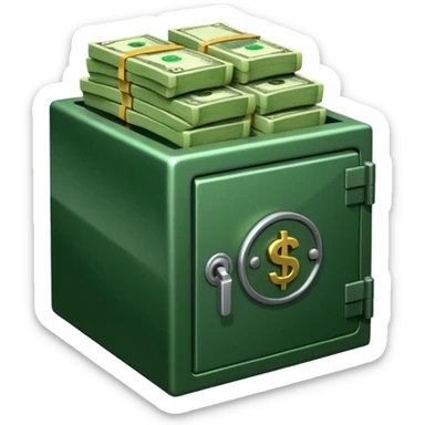 money savings in bank sticker