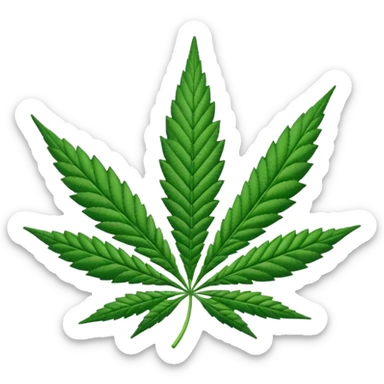 cannabis  sticker