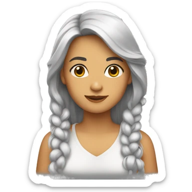 Una tualla femenina sticker