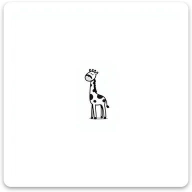 Giraffe sticker