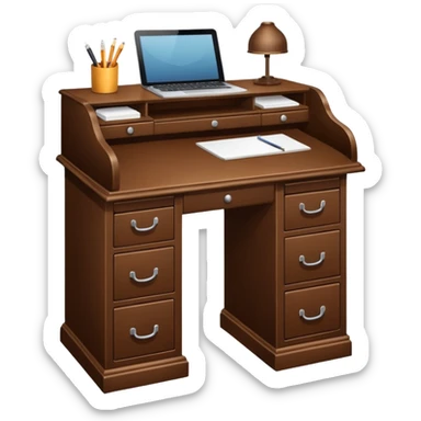 Writing desk sticker