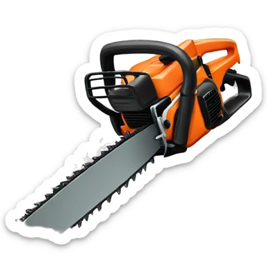 Chainsaw sticker