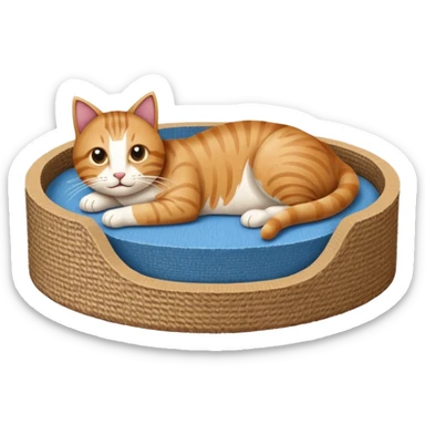Cat Scratcher bed sticker