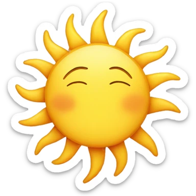 Sun  sticker