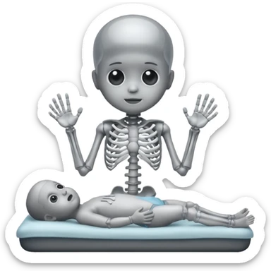X ray baby emoji sticker
