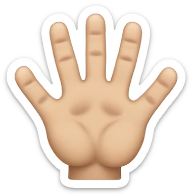 Person with 10 fingers and 10 toes sticker