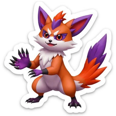 Noibat-Noivern-Zangoose-Litten-Hybrid sticker